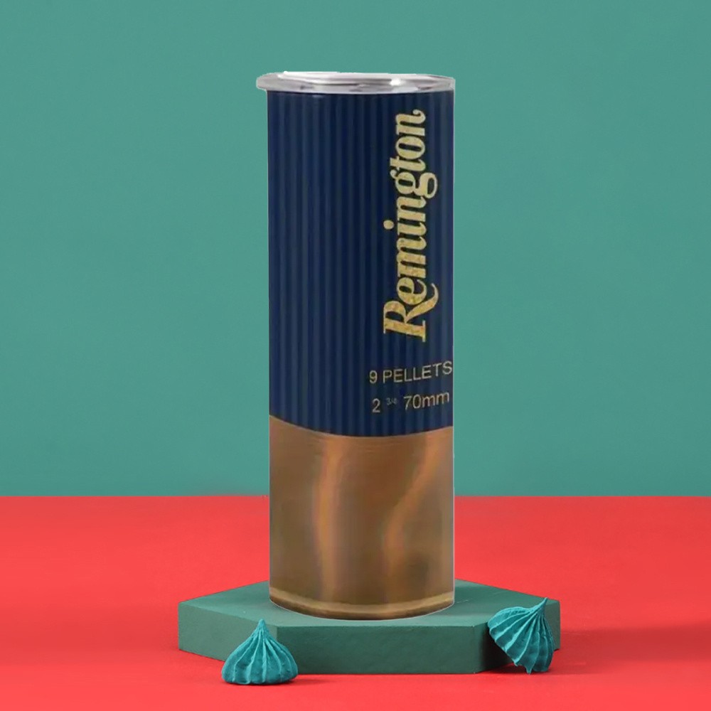Remington Ammo Print 20oz Stainless Steel Tumbler Hunting Outdoor Insulated Mug gallery
