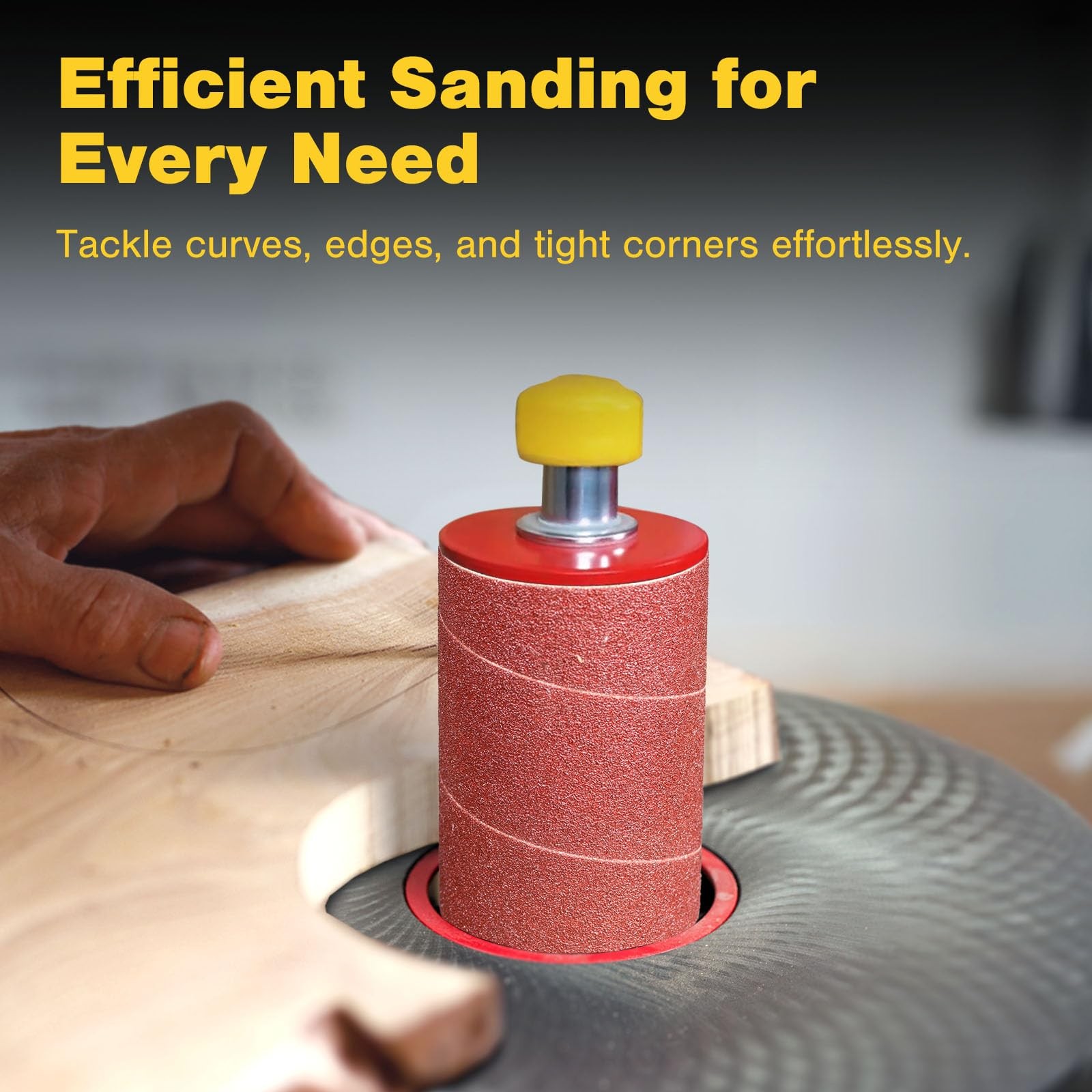 Spindle Sander Sanding Sleeves 4.5 Inch Length 1/2 Inch 80 Grit Abrasive gallery