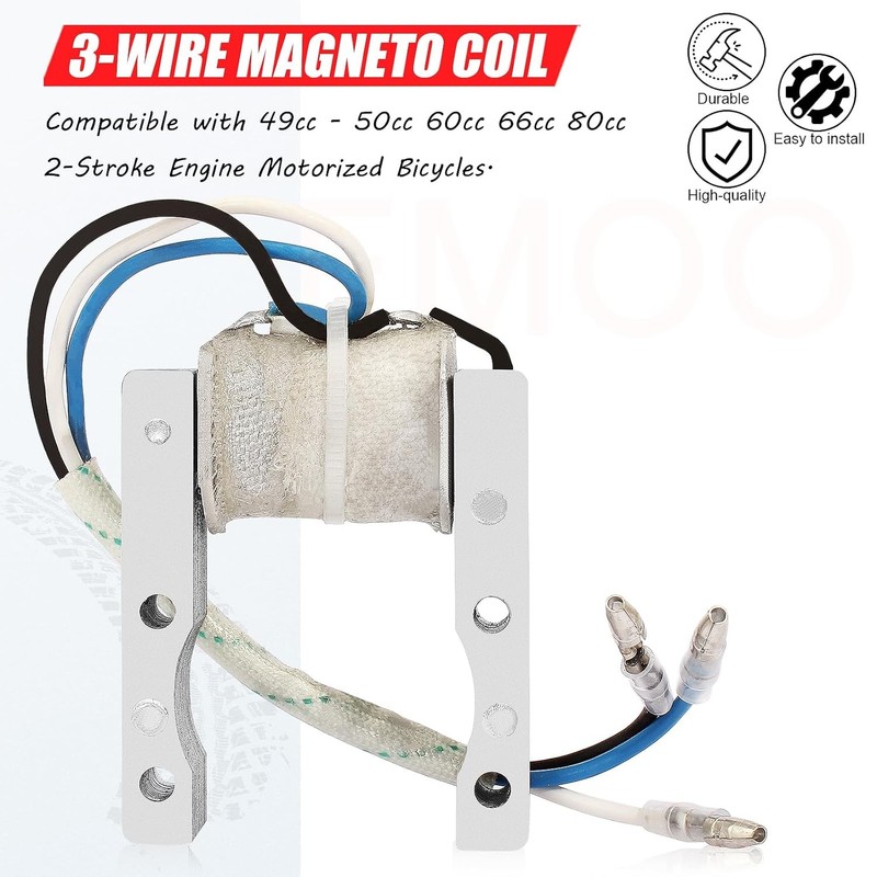49cc 50cc 60cc 66cc 80cc 2-Stroke Engine Magneto Coil Motorized Bike Parts gallery