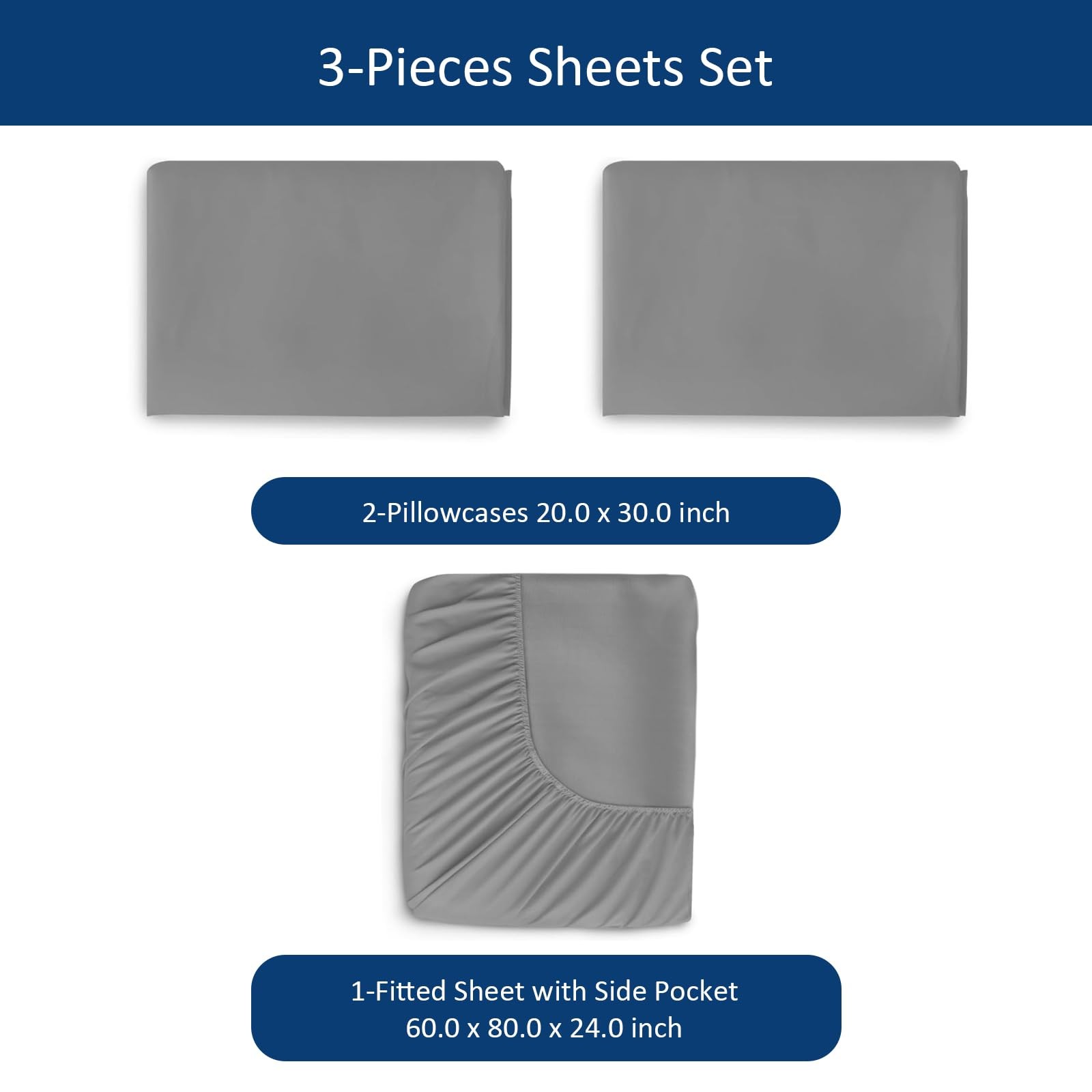 Moonsea Extra Deep Pocket Queen Sheet Sets for Air Mattress - Deep Pocket She... gallery