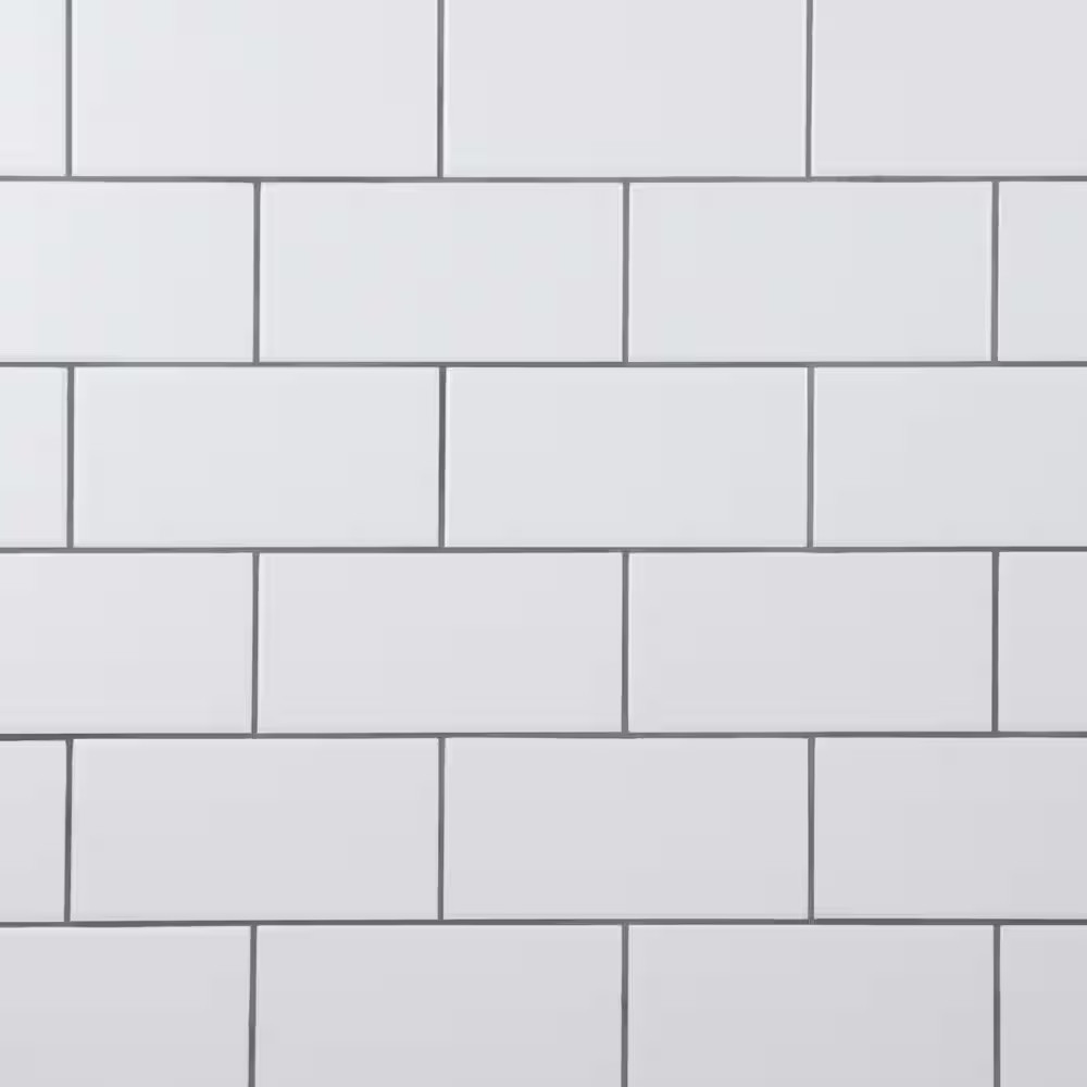 Crown Heights Matte White 3 In. X 6 In. Ceramic Wall Tile (5.72 Sq. Ft./Case) gallery