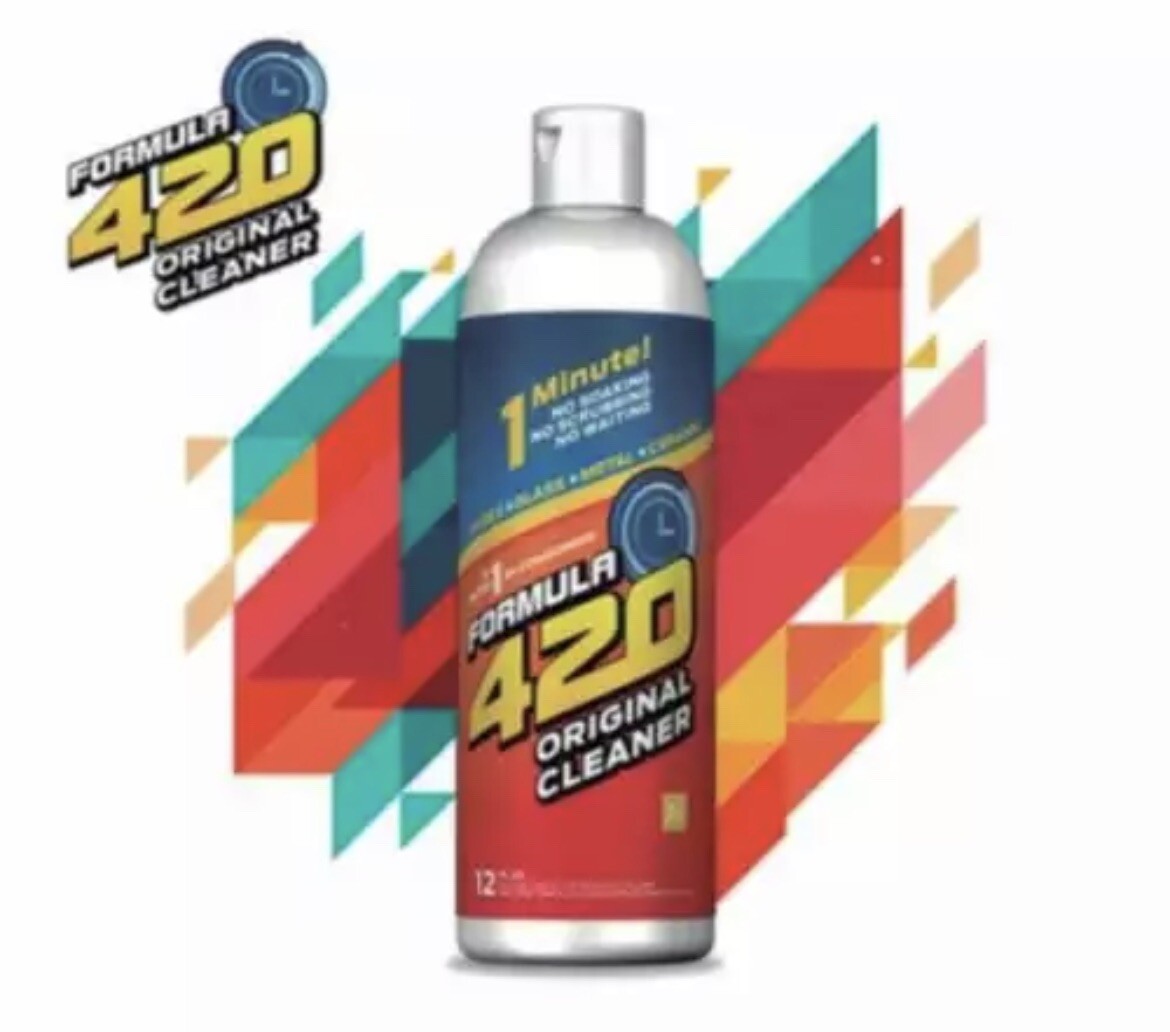 Glass Cleaner - Ceramic Metal - Bong Hookah -Safe Cleaner 12 Oz Bottle 3 Packs gallery