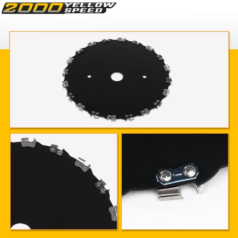 2PCS 9" CHAINSAW BRUSH BLADE 20 TOOTH CUTTER TRIMMER HEAD WEED MOWER SAW BLADE gallery