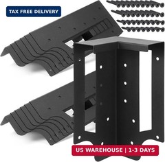 12 Pack Raised Garden Bed Corner Brackets with Securing Lip Fits Lumber up to 2″