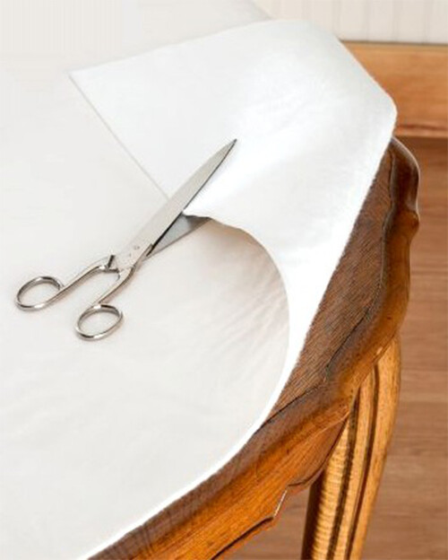 Dependable Felt Back Vinyl Table Pad Protector Size 52" x 90" Cut to Fit gallery