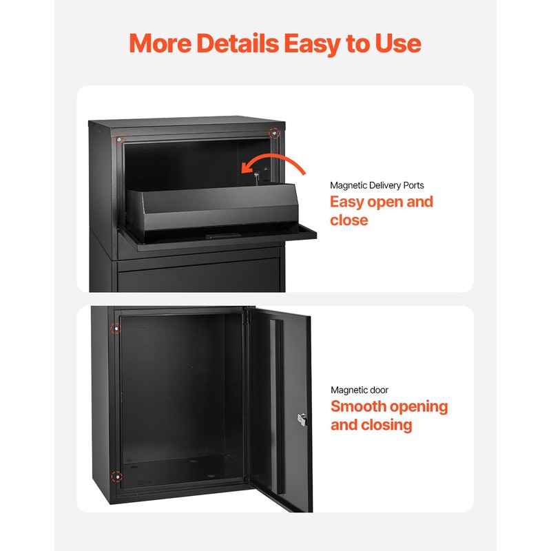 Package Delivery Boxes for Outside 35.8 in Anti-Theft Lockable Parcel Drop Box gallery