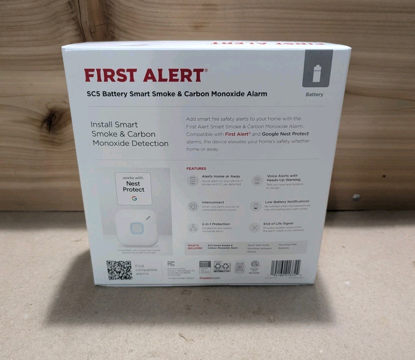 FIRST ALERT-SC5 Battery Smart-Smoke and Carbon Monoxide Detector/Alarm **NEW** gallery