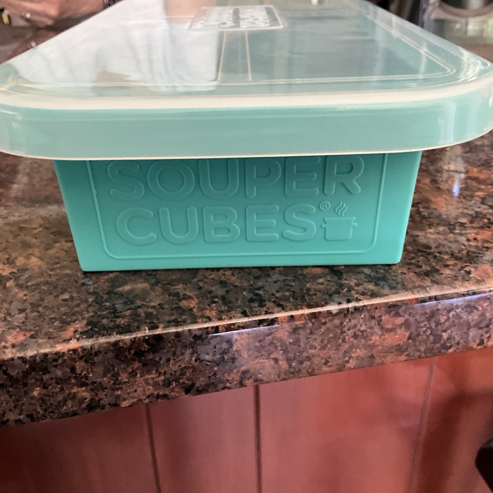 Souper Cubes 2 Cup Silicone Freezer Trays + Lid Aqua Green gallery
