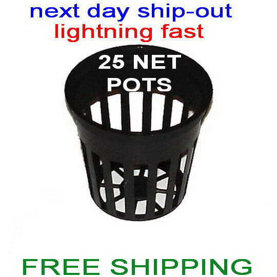 2" NET POT CUPS 25 COUNT HYDROPONIC GROW BOX SYSTEM & CLONING (FAST SHIP-OUT) gallery