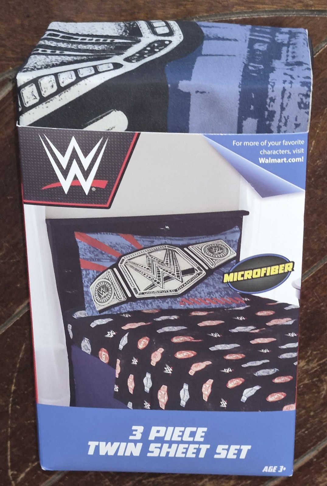 WWE: ALL STAR EVENT 3pc Twin Sheet Set! 1 Fitted, 1 Flat Sheet & 1 Pillow Case! gallery