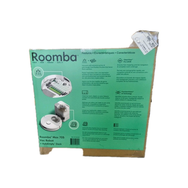 iRobot - Roomba Max 705 Vacuum + AutoEmpty Dock - Pre-Owned gallery