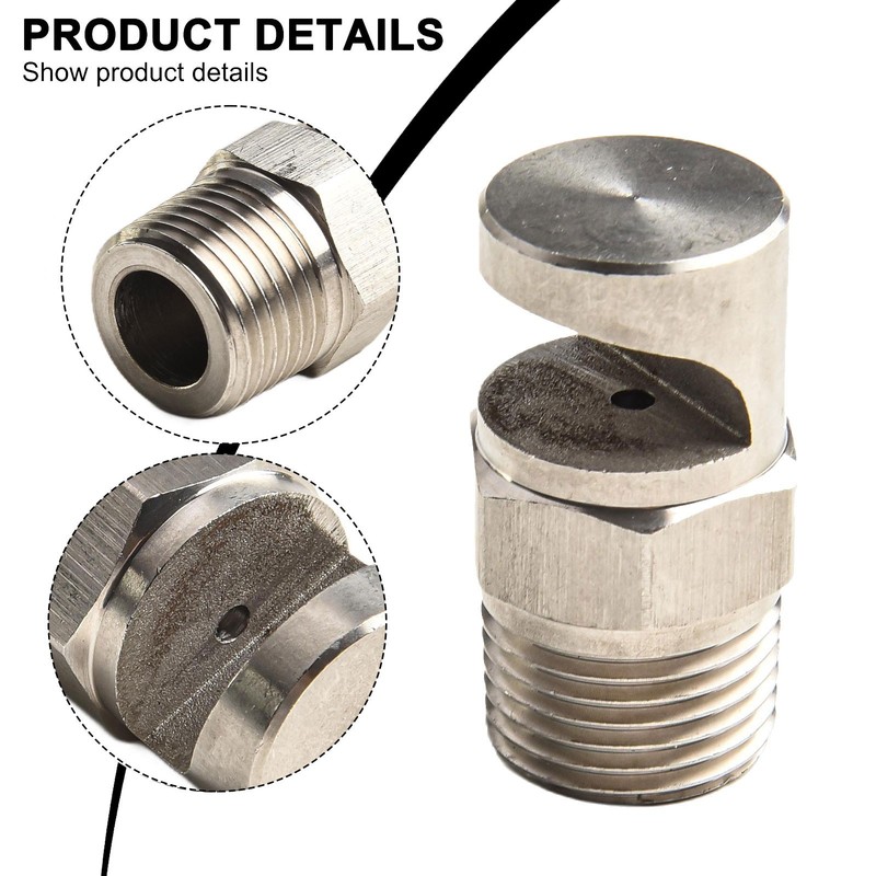 High Coverage Boomless Nozzle (12) Stainless Steel Wide Spray Angle gallery