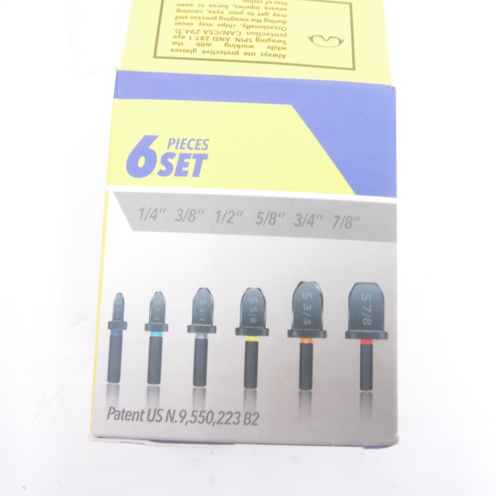 SPIN Tools S6000 Swaging Drill Bit Set, 1/4", 3/8", 1/2", 5/8", 3/4" & 7/8" gallery