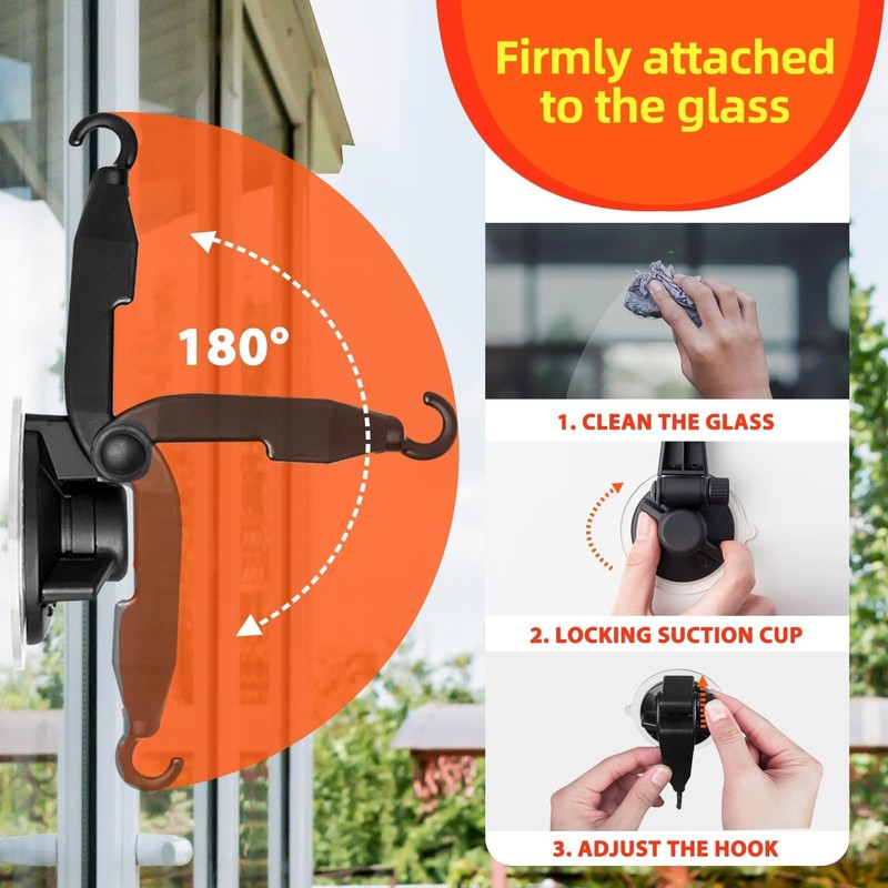 Hummingbird Feeder Window Suction Cup 2 Pack Backyard Bird Watching 2.2oz gallery