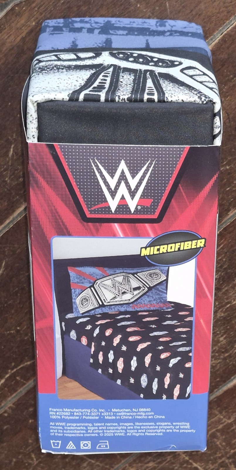 WWE: ALL STAR EVENT 3pc Twin Sheet Set! 1 Fitted, 1 Flat Sheet & 1 Pillow Case! gallery