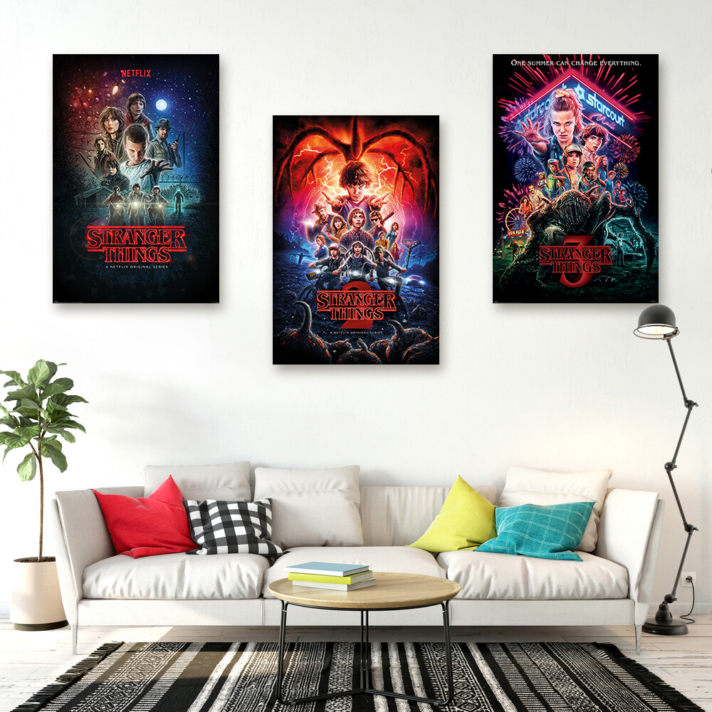 STRANGER THINGS - SEASON 1, 2 & 3 - TV SHOW POSTER SET 2 (REGULAR STYLES) gallery