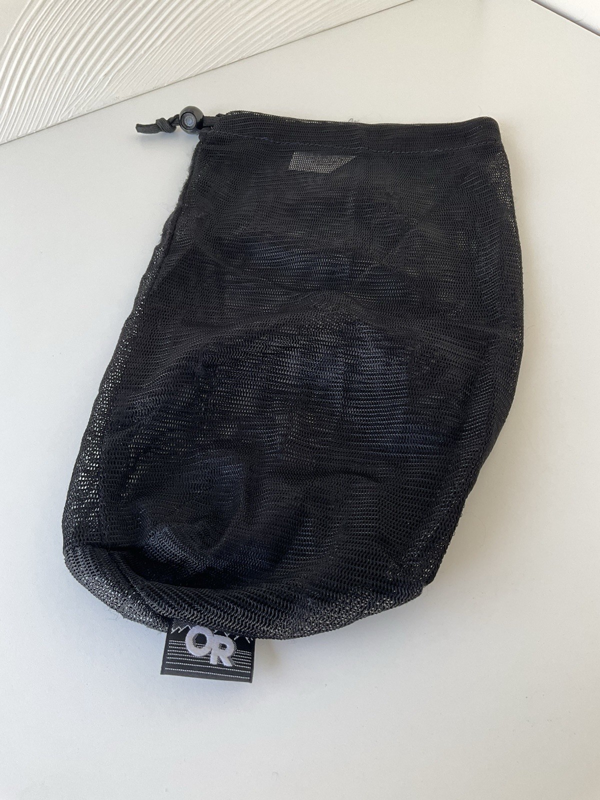 Outdoor Research Mesh Ditty Bag L, Black Lightweight Drawstring Stuff Sack