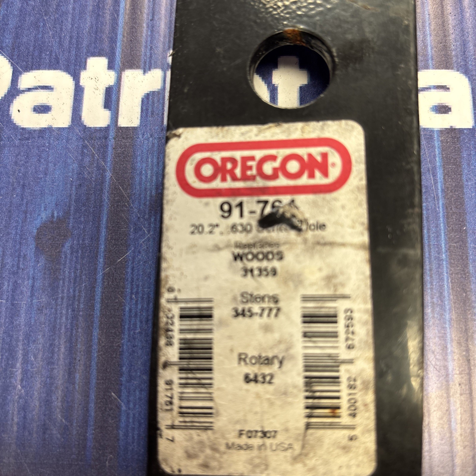 Oregon 91-761 20-3/16" Left-Hand Blade Woods F35 RM500 RM59 60" Decks 23825 gallery