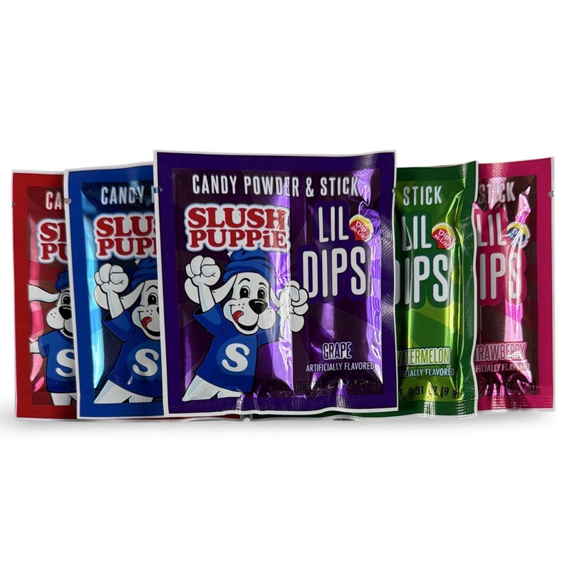 Candy Powder & Stick Dips – 20 Pack | Fun Dip, Lock Jaw, ICEE or Slush Puppie | gallery