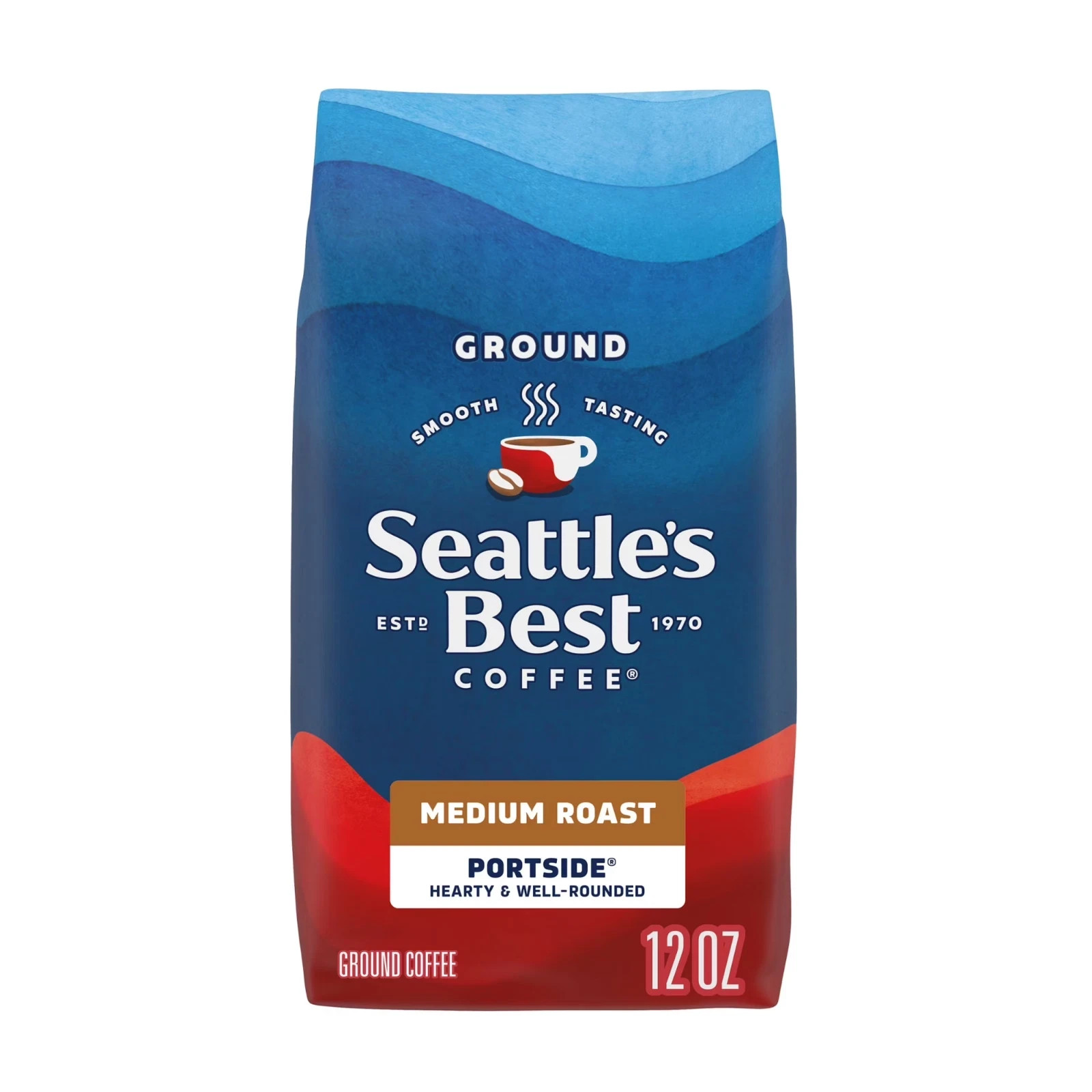Seattle’s Best Coffee, Portside, Medium Roast, Ground Coffee 100% Arabica,12 oz. gallery