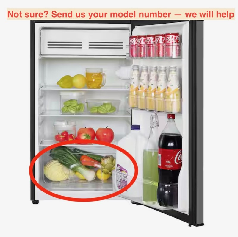 MCR44 Crisper Bin Drawer Magic Chef OEM gallery