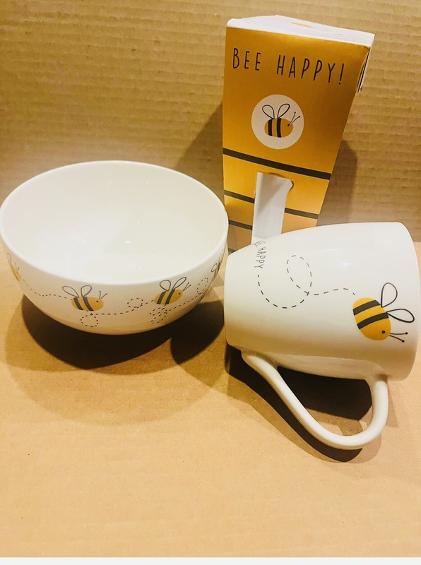 BEE HAPPY MUG & BOWL SET gallery
