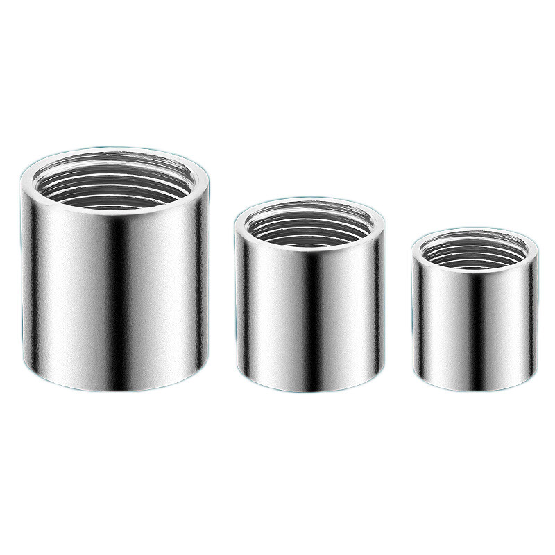 Round Female Thread Connector A2 Stainless Steel 304 Fittings BSP Straight Pipe gallery