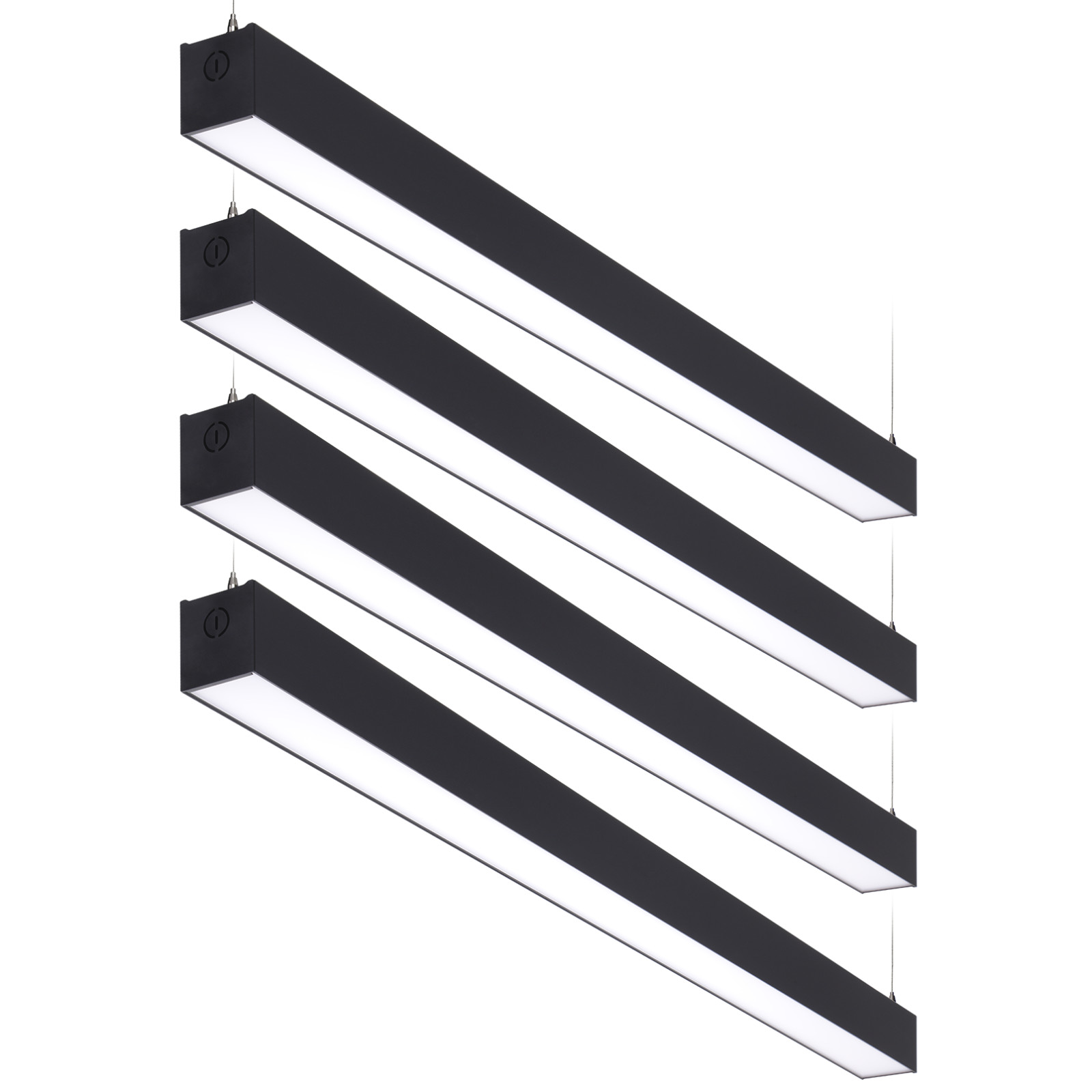4 Pack 4FT 3CCT Linkable LED Linear Light, 40W/50W/60W Ultra Bright Downlight gallery