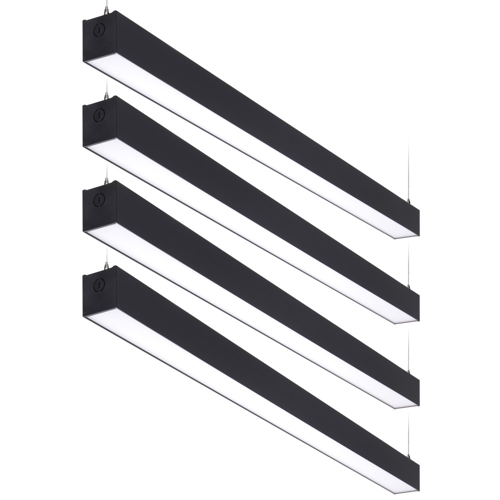 4 Pack 4FT 3CCT Linkable LED Linear Light, 40W/50W/60W Ultra Bright Downlight