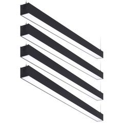 4 Pack 4FT 3CCT Linkable LED Linear Light, 40W/50W/60W Ultra Bright Downlight
