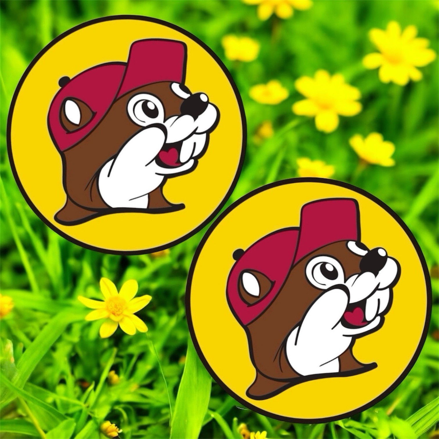 2 PACK Buc-ees Beaver Logo 3” Inch DIECUT Waterproof Vinyl Decal Sticker Set Lot gallery
