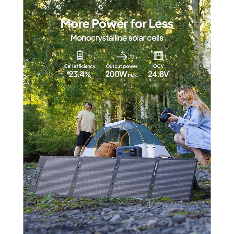 BLUETTI Solar Panel Portable Foldable 60W/100W/200W/350W for Outdoor IP65 Rating gallery