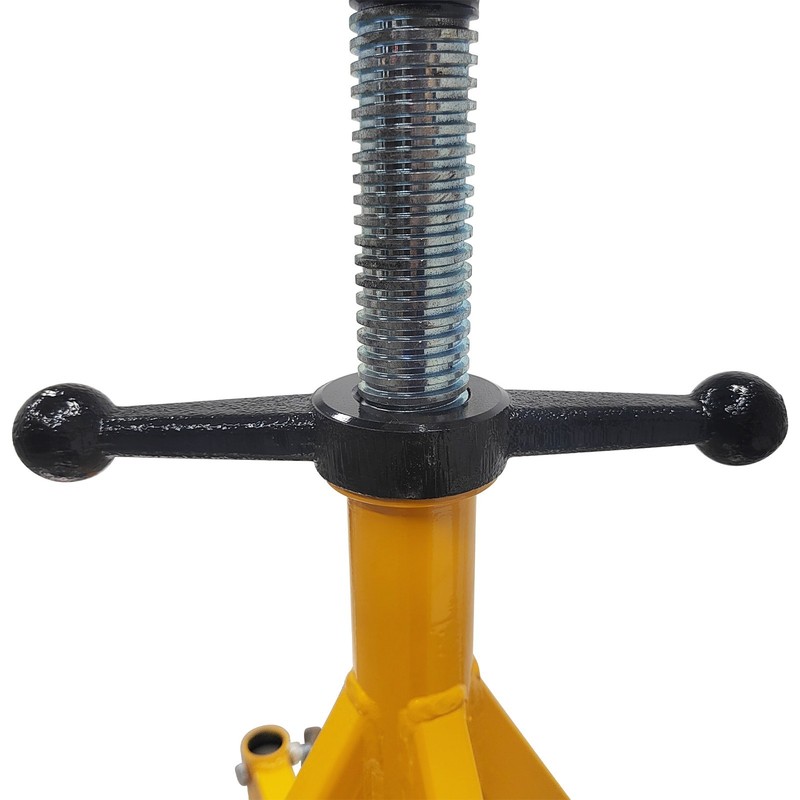 Pipe Stand V-shaped Roller Head Pipe Support Rolling Wheels 31.9-39.4in 2500LBS gallery