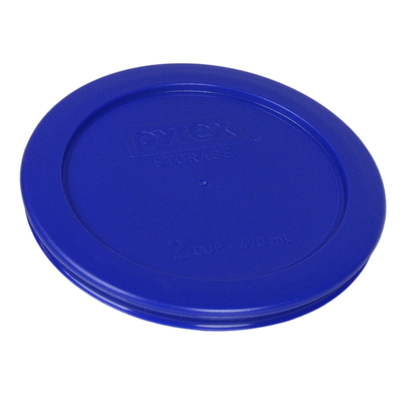 Pyrex 7200-PC 2 Cup 5" Plastic Storage Lid Cover Cadet Blue New for Glass Bowl gallery