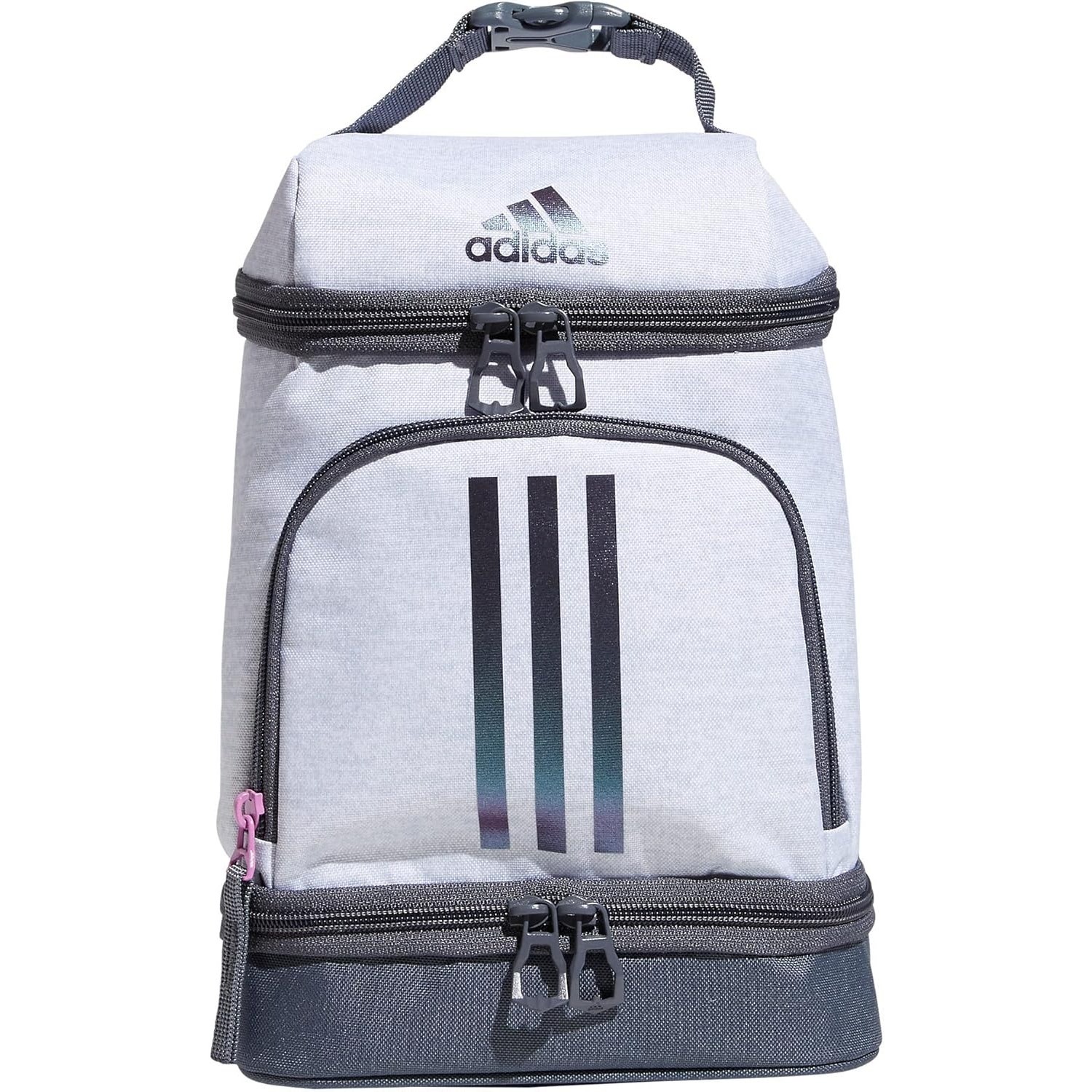 adidas Excel Lunch Bag Cooler with Zipper Jersey White Shadow Chrome Grey New gallery