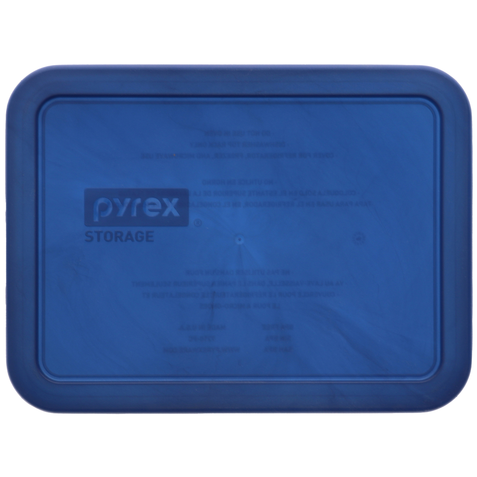 Pyrex 7210-PC-TR 3-Cup Translucent Marbled Blue Food Storage Lids (2 Pack) gallery
