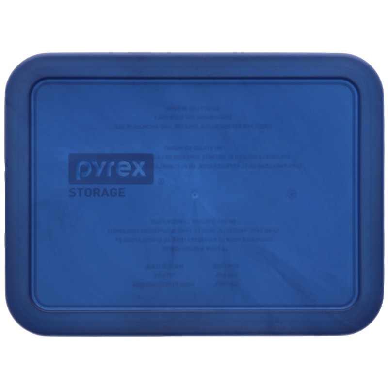Pyrex 7210-PC-TR 3-Cup Translucent Marbled Blue Food Storage Lids (2 Pack) gallery