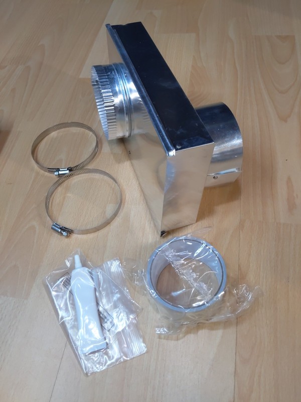 Adjustable Dryer Vent 0-5 In. Periscope Universal Plus Accessories Open Box New gallery