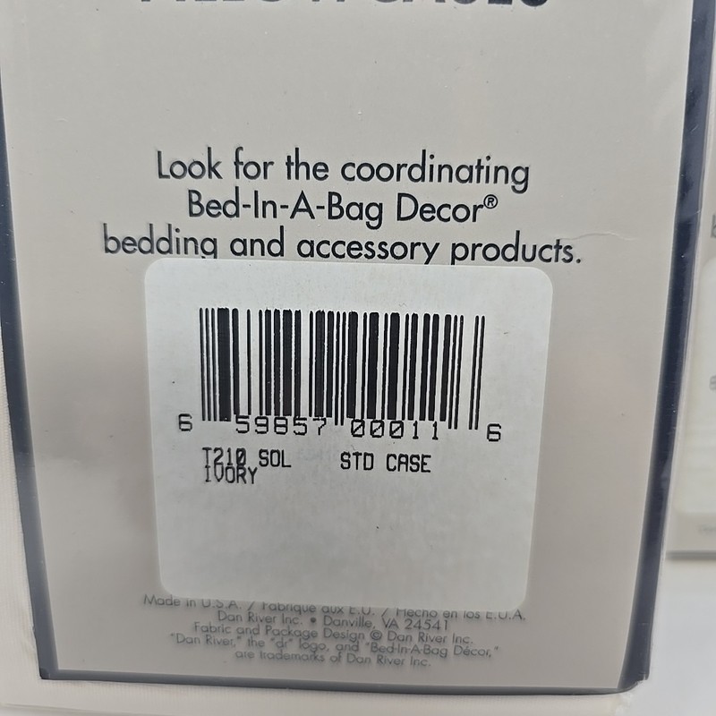 Dan River Mostly Cotton Luxury Percale Queen Sheet Set IVORY - BRAND NEW gallery