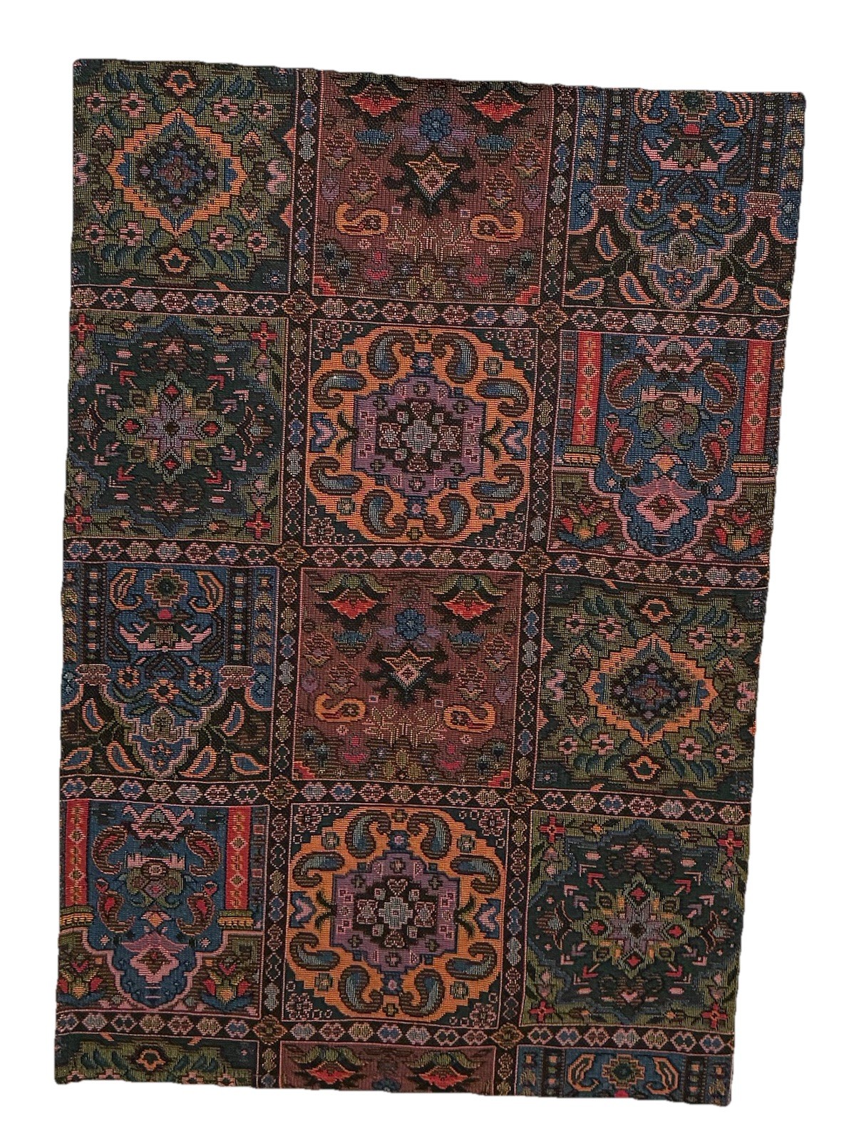PLACEMATS (6) BLOOMINGDALES MULTICOLORED PRINT POLYESTER/COTTON/VISCOSE FABRIC gallery