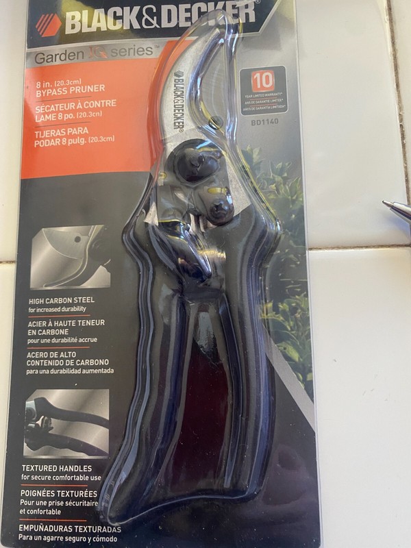 BLACK & DECKER 8" Bypass Pruner BD1140 BRAND NEW 10 YEAR LIMITED WARRANTY gallery