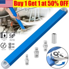 3/8″ Offset Extension Wrench Set Socket Ratchet Spanner Extender with Adapters