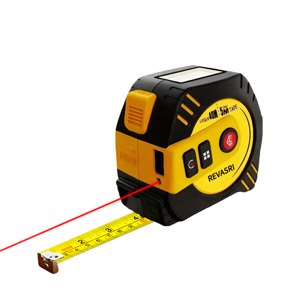 2-in-1 Laser Tape Measure 40M/130ft LCD Digital w/16ft AutoLock Tape gallery