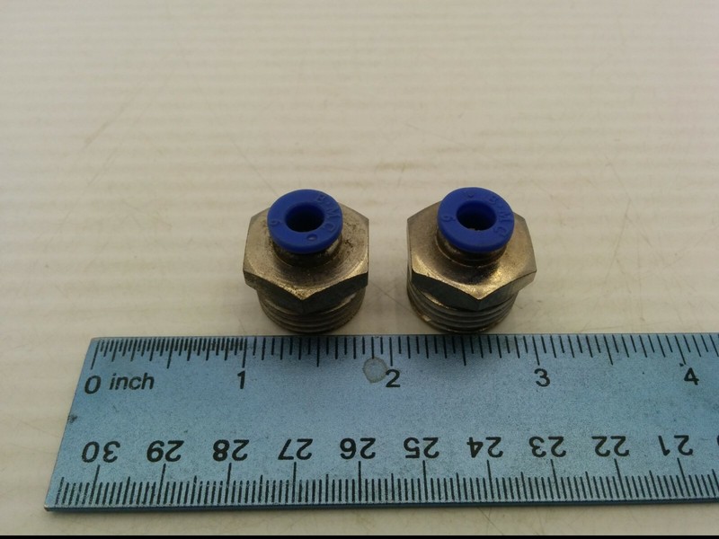 GARLAS CONTROL 89019CCC STRAIGHT COUPLING, 6mm x 1/2, PACKAGE OF 2, NIB gallery