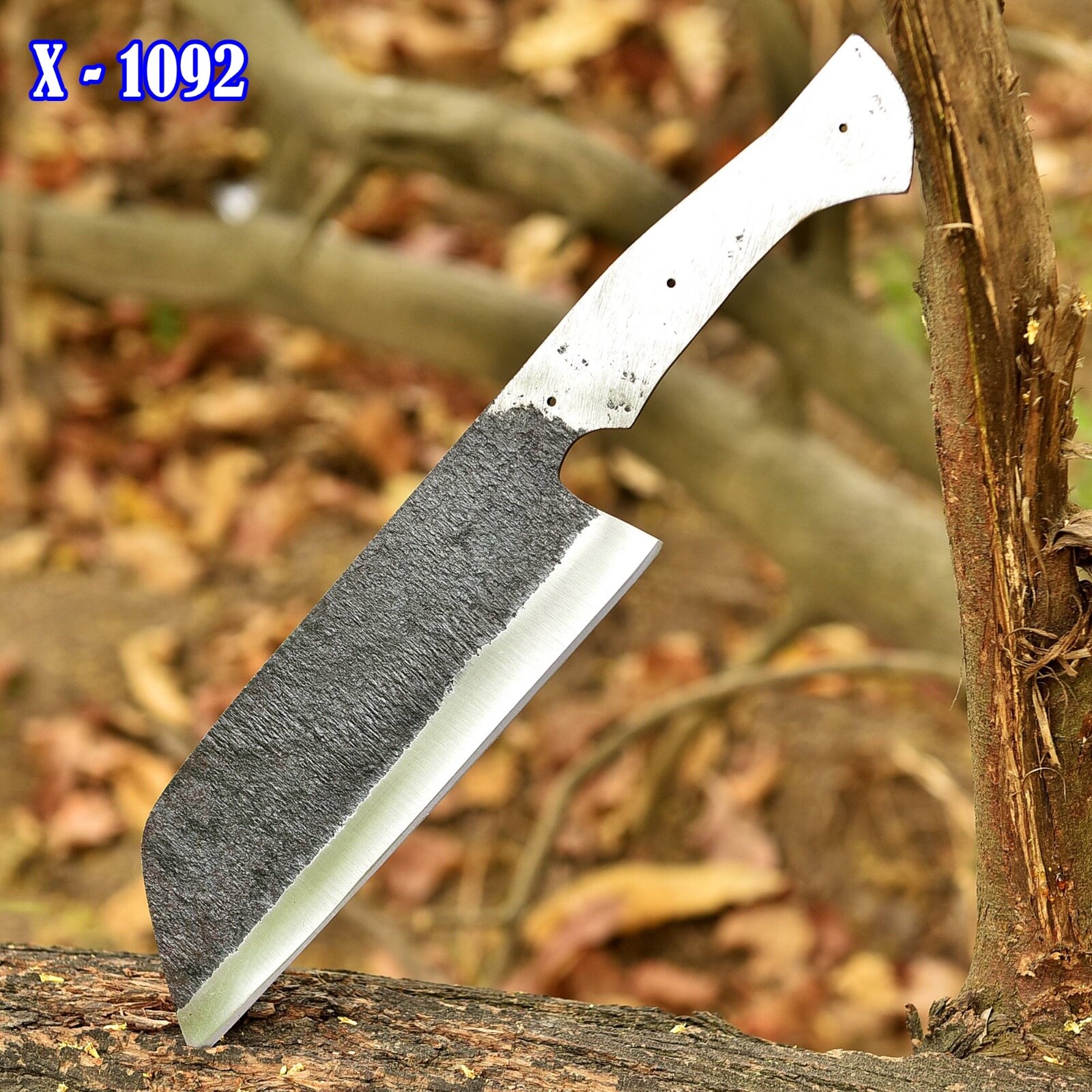 Handmade Forged Carbon Steel Chef Kitchen Knife Blank Blade Meat Cleaver Chopper gallery