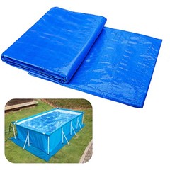 Rectangular Waterproof Pool Ground Cloth 11×7.8 Ft Liner Pad for Above Ground