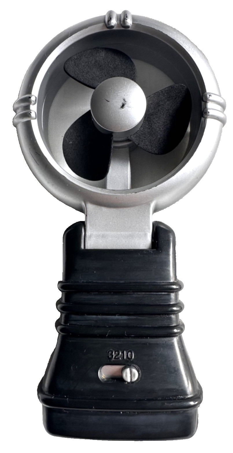 Excalibur Personal Fan 3-Speed Handheld/Stand Tilting Silver Black Battery Power gallery