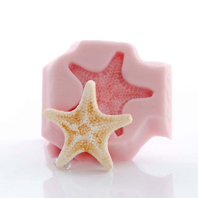 Silicone Mold Knobby Starfish Mold Polymer Clay Resin Mints Candy Fondant (884 gallery