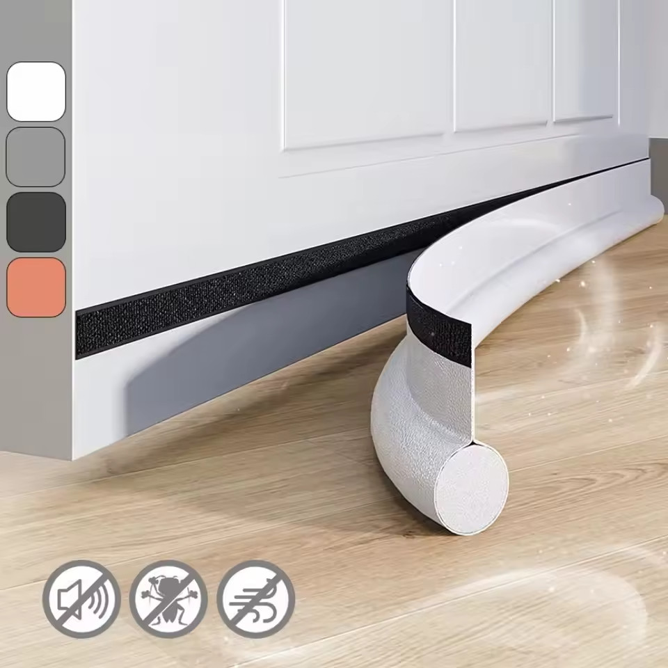 Door Bottom Seal Strip Stopper Under Door Draft Guard Stopper Soundproof Strip gallery