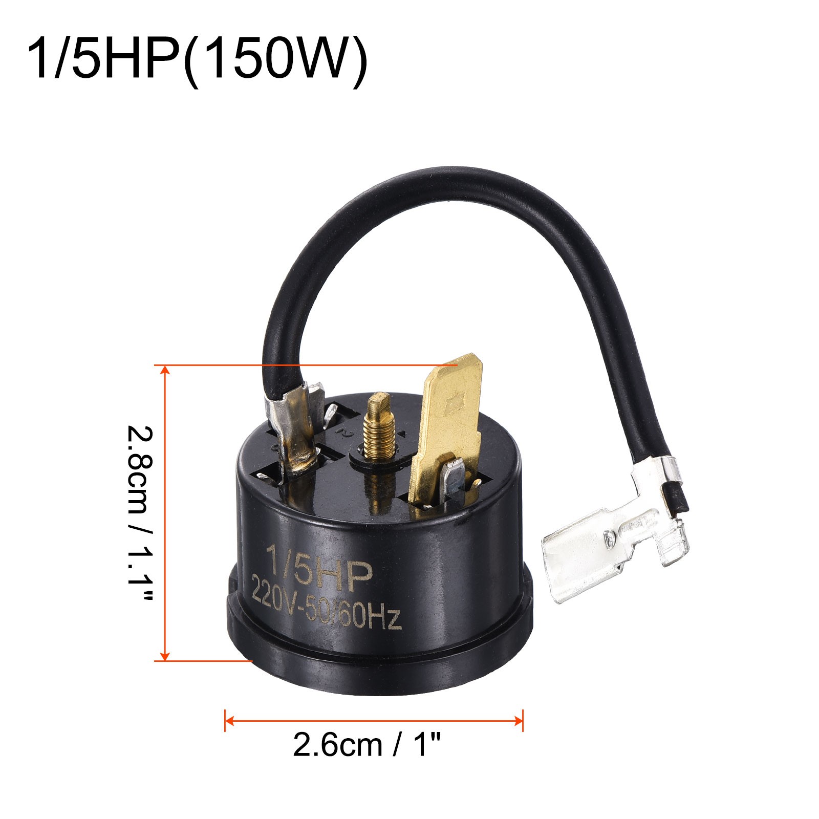 2Pcs Refrigerator Thermal Overload Protectors 1/5HP 150W Compressor Replacement gallery